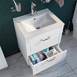 Iddis Тумба с раковиной Oxford 60 белая – фотография-6